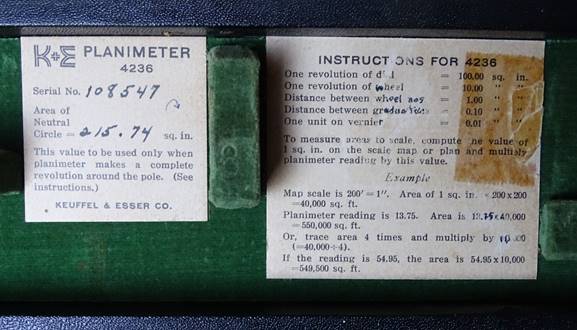 Planimtre KEUFFEL & ESSER (3)